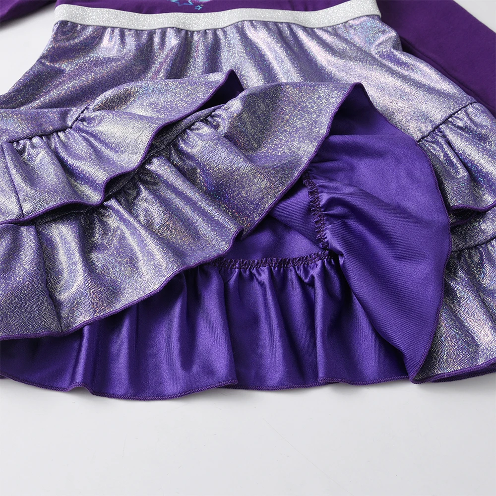 Vestido niña manga larga de algodón con estampado DXTON - imagen 4