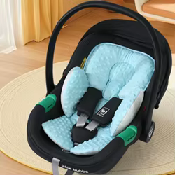 Cojín de asiento para bebé de algodón cálido, extraíble en cochecito