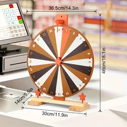 Ruleta de premios giratoria de mesa con soporte para feria y carnaval