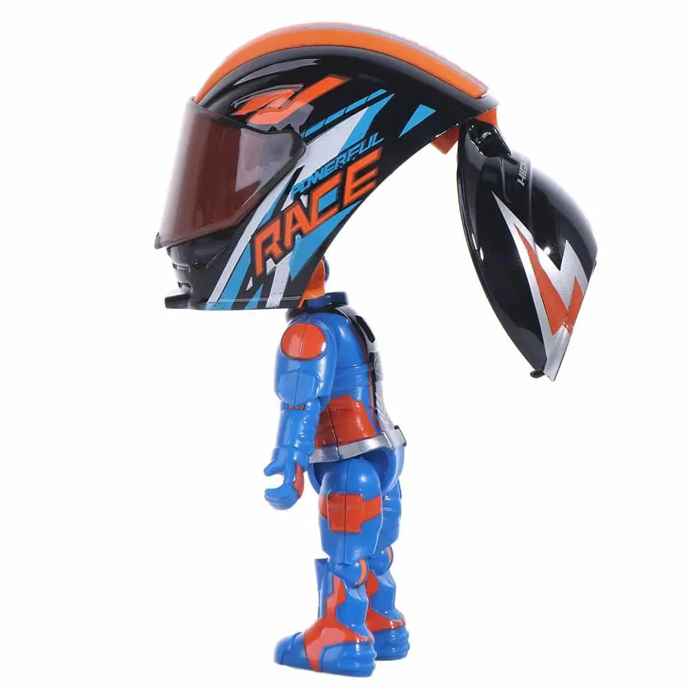 Figura del muñeco transformable en estilo motorista