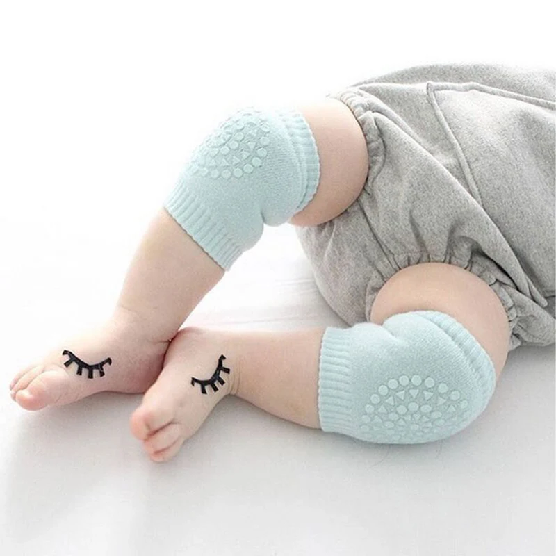 Rodilleras antideslizantes de algodón para bebé: protección suave - imagen 2