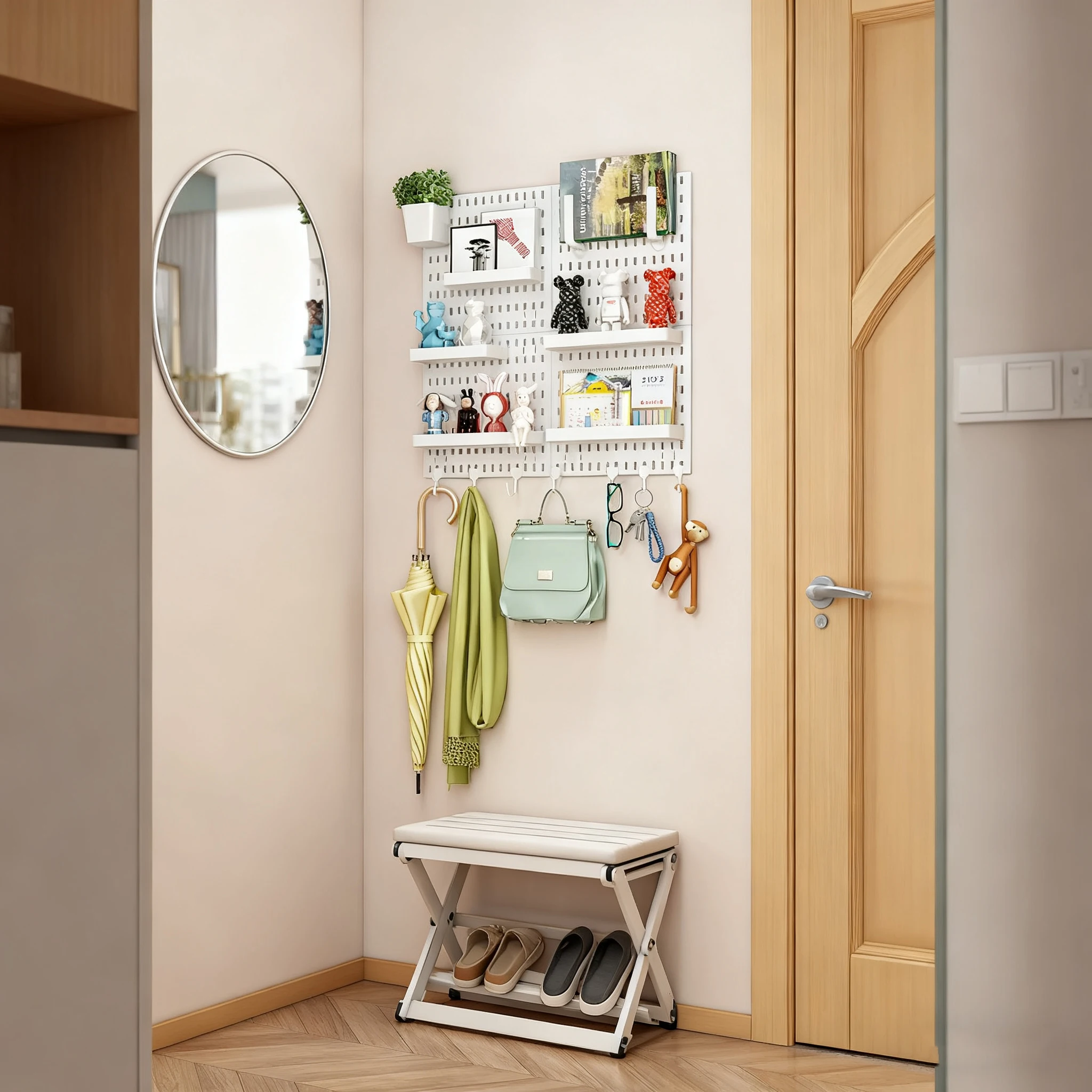 Estante de pared para ordenar material y complementos