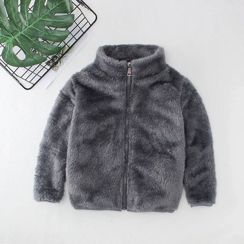Abrigo polar de invierno acolchado doble cara para bebés y niños - imagen 3