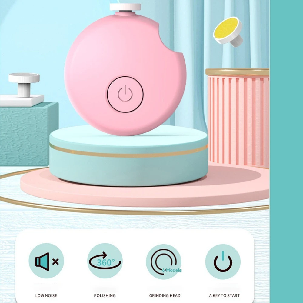 Kit de higiene para bebés con cortaúñas eléctrico y tijeras - imagen 3