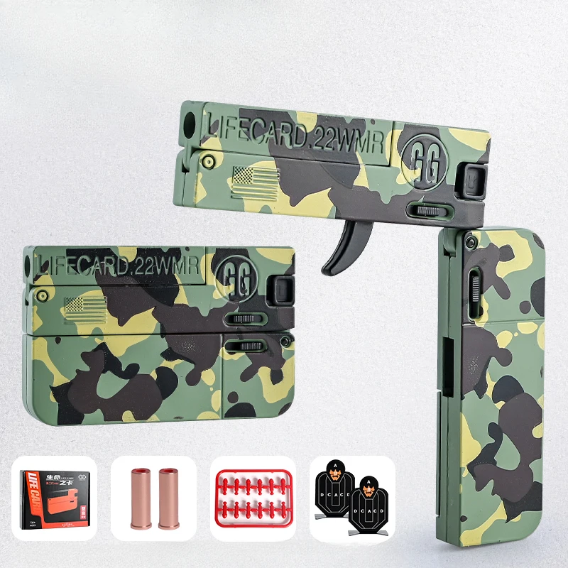 Pistola de juguete Lifecard de balas blandas plegable
