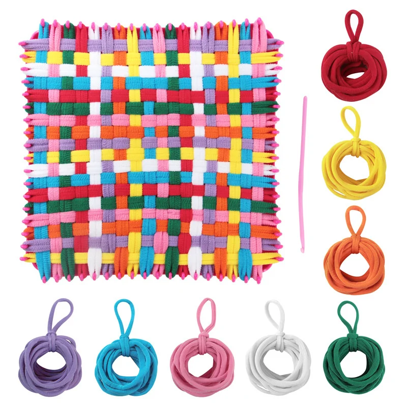 Juego de cuerdas elásticas para ganchillo multicolor, infantil - imagen 4