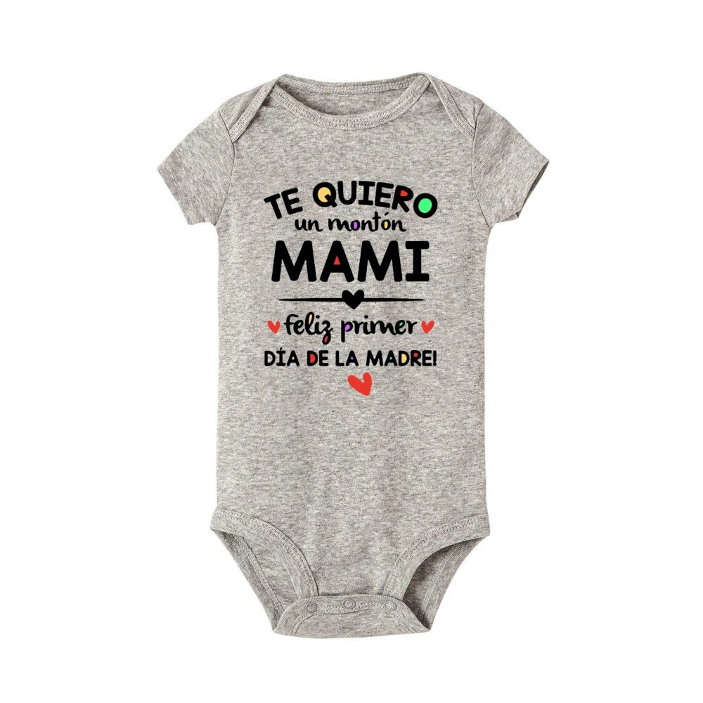 Mameluco bebé verano – Estampado español recién nacido - imagen 3