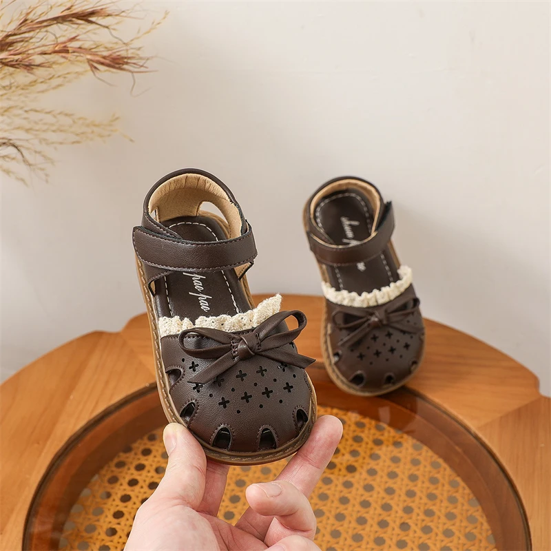 Sandalias antideslizantes de suela blanda para bebés y niñas - imagen 4