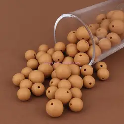 Cuentas de silicona sueltas redondas para bebés de puericultura