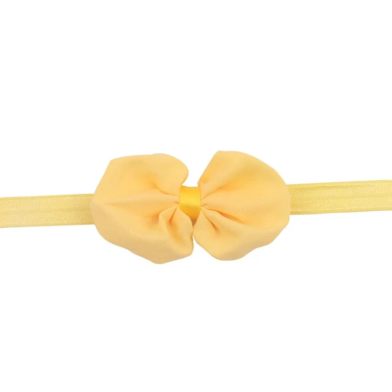 Diademas con lazo de gasa para niñas – banda elástica suave - imagen 2