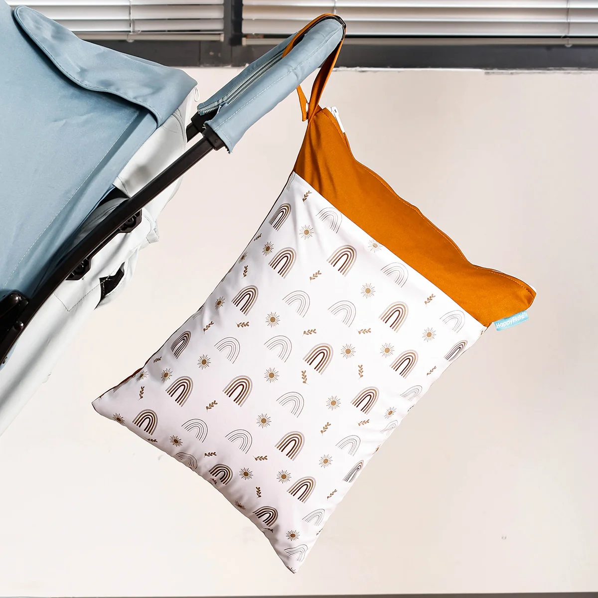 HappyFlute Bolsa Pañales Impermeable para Cochecito – Secos y Húmedos