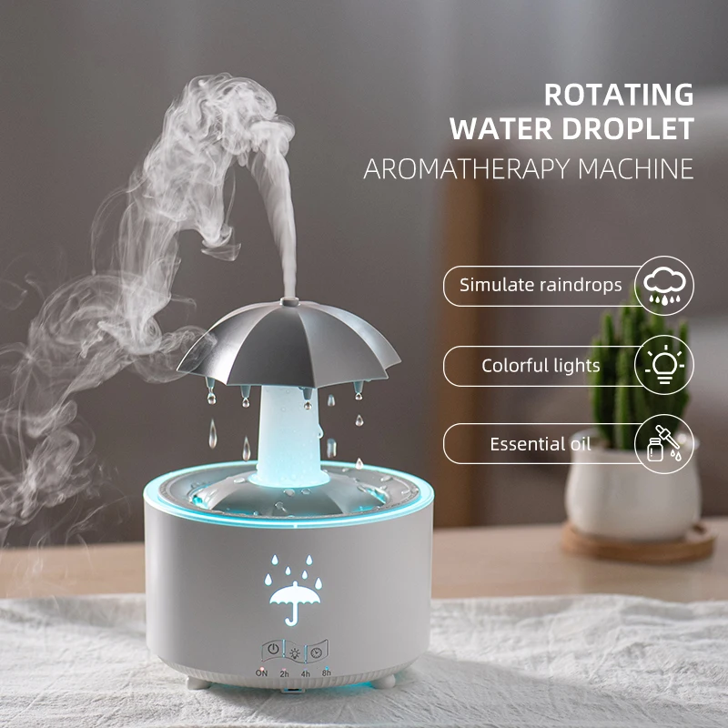Humidificador con efecto lluvia y luz nocturna para bebés - imagen 2