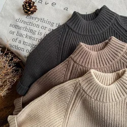 Jersey de punto grueso para niños – Estilo retro invernal
