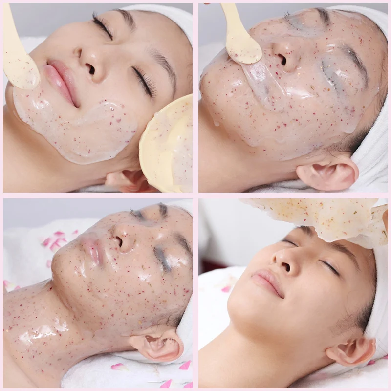 Mascarilla facial hidratante de colágeno rosa en gel - imagen 5