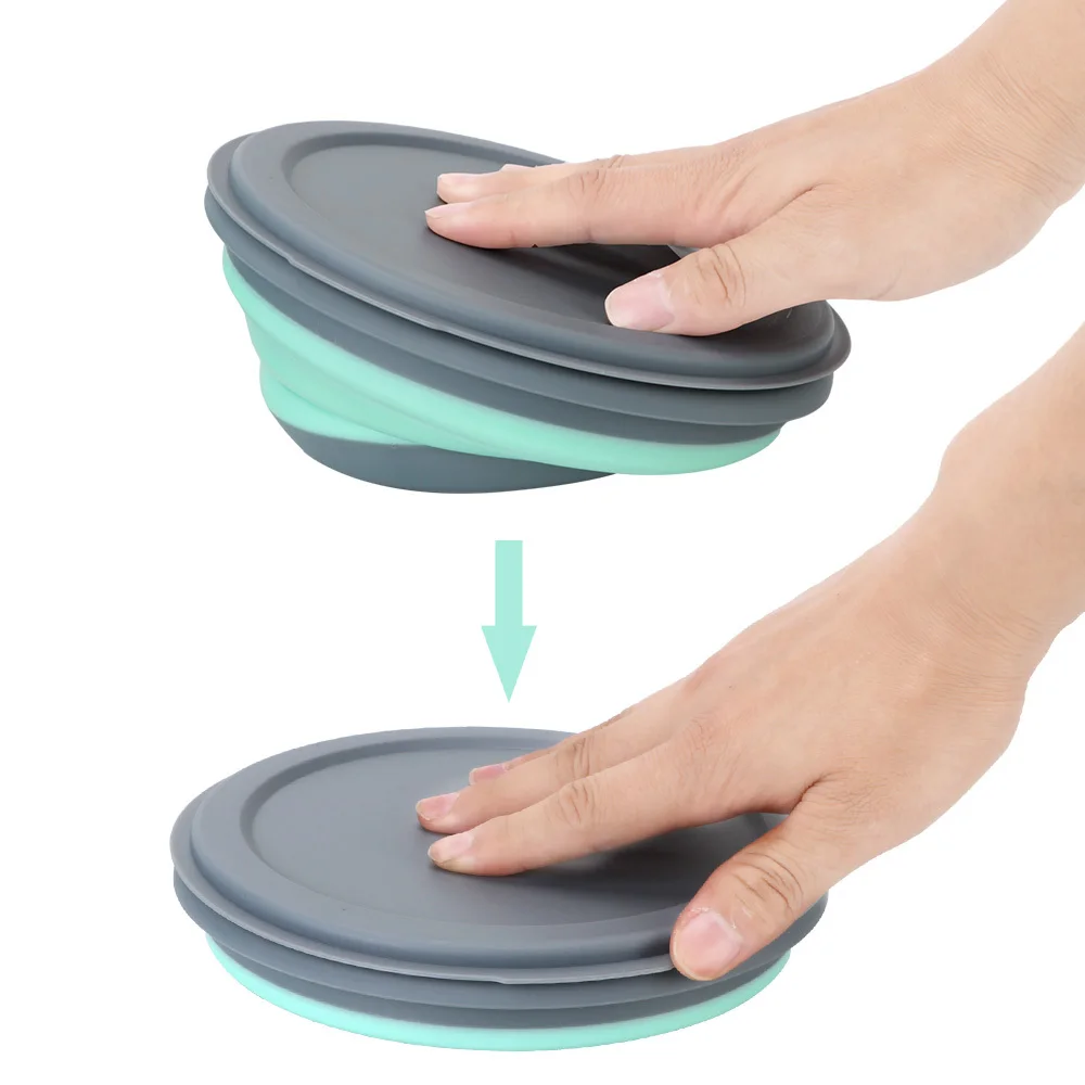 Fiambrera plegable infantil con tapa y bol para picnic y camping - imagen 2