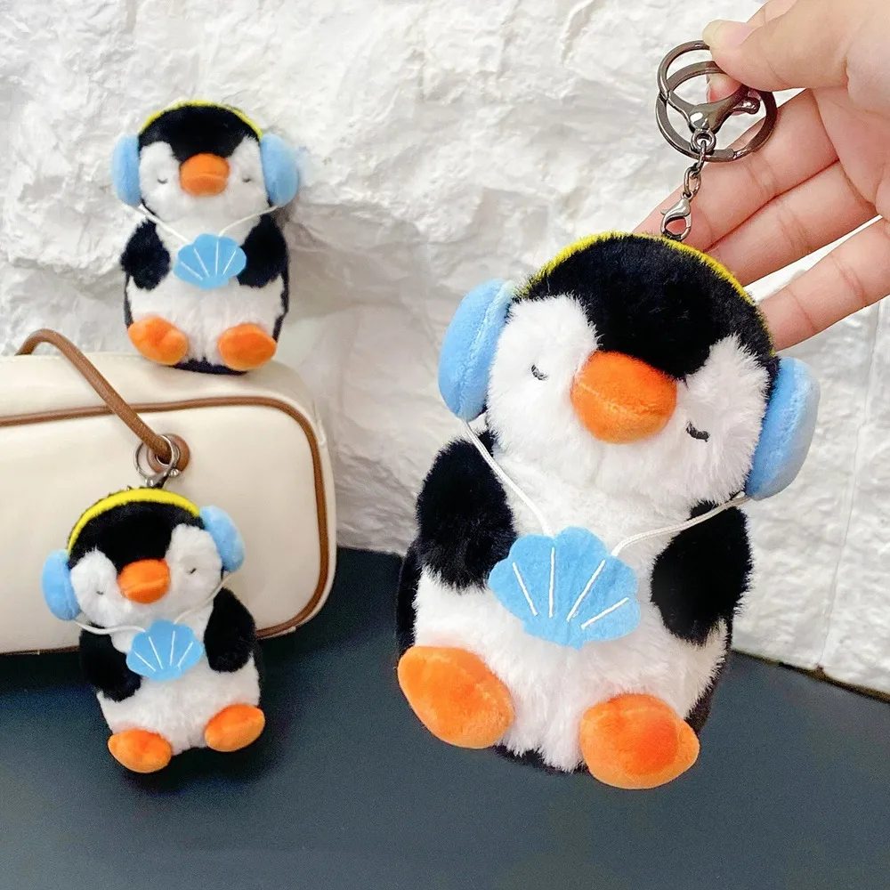 Llavero de peluche pingüino suave infantil para mochila y llaves - imagen 3