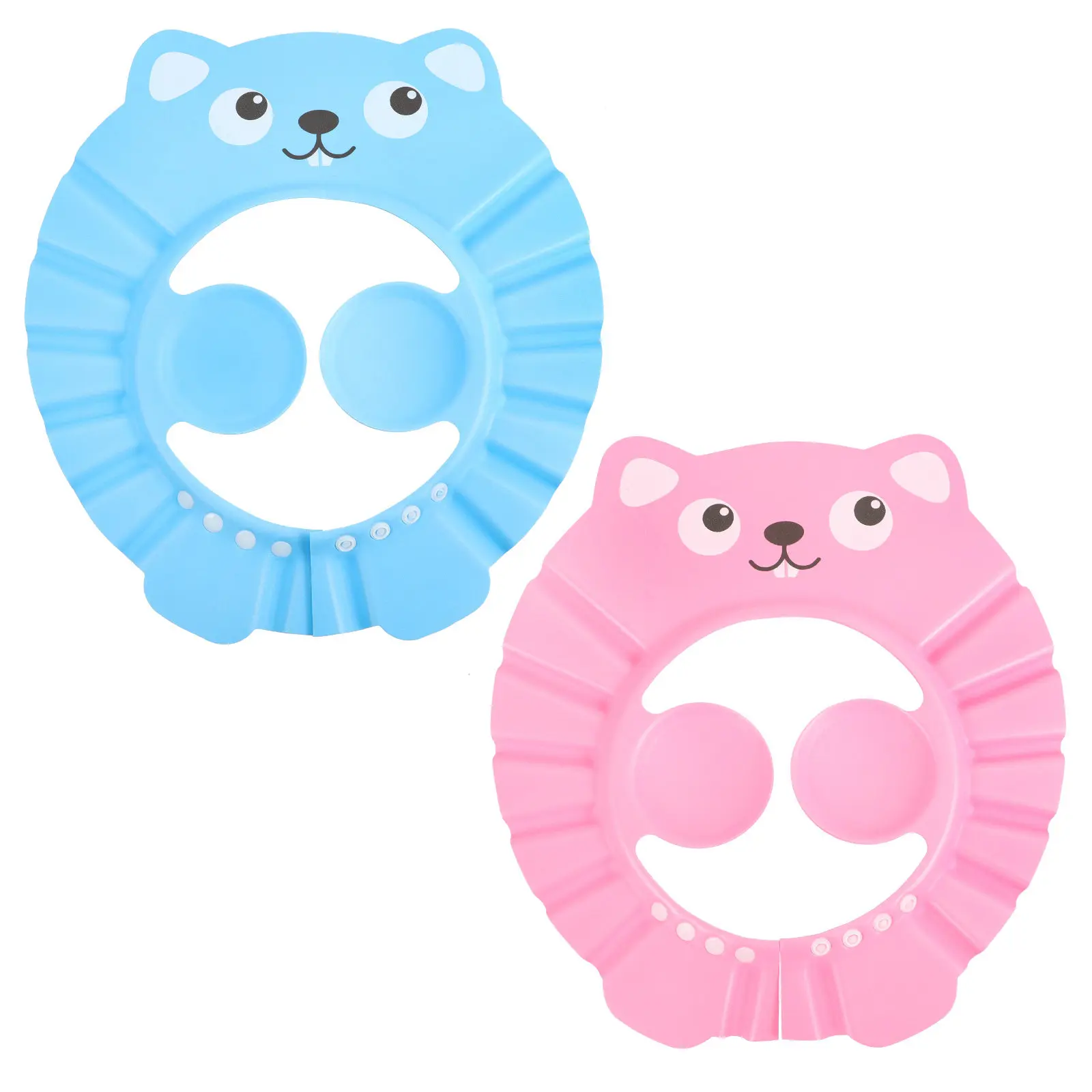 Gorro de baño ajustable para bebé con protección oídos y ojos - imagen 5
