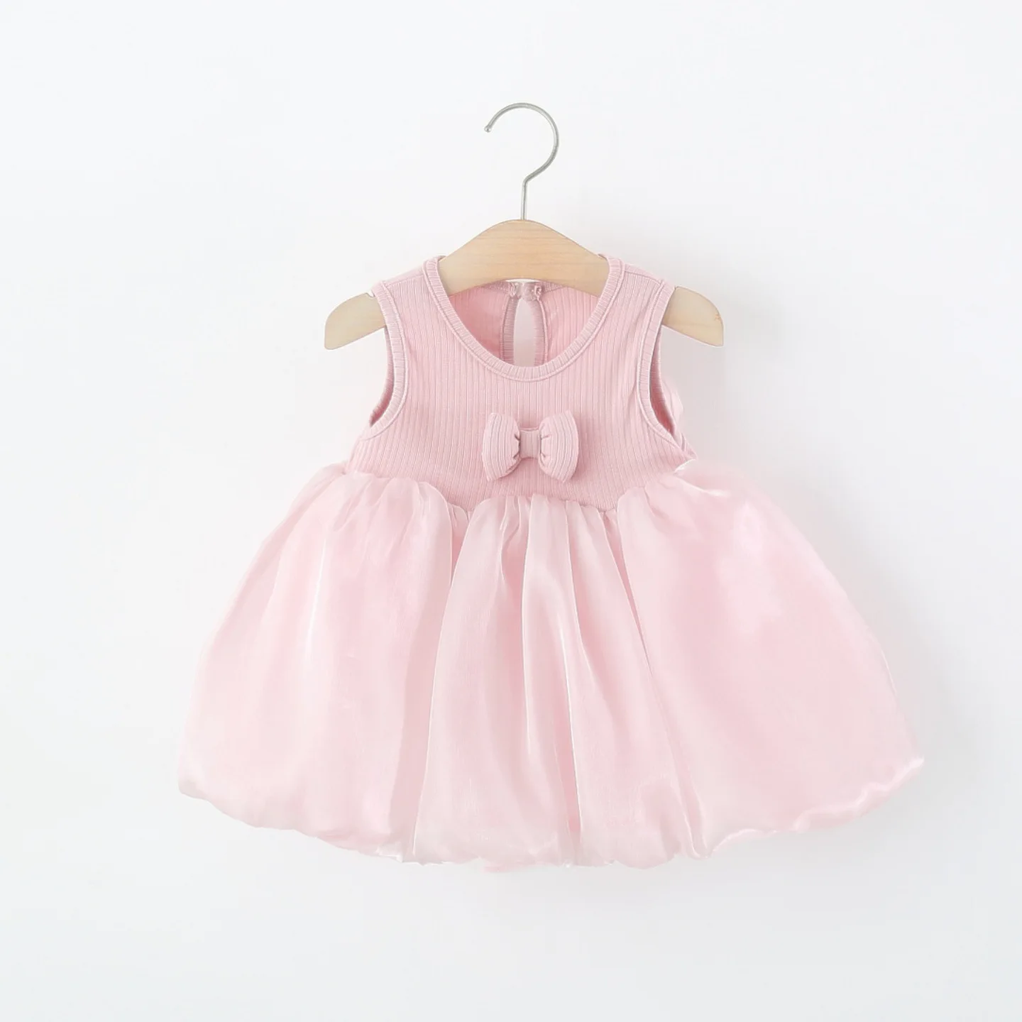 Vestido de verano niña estilo princesa con lazo grande tipo hada - imagen 3