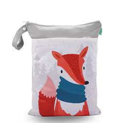 Bolsa de pañales impermeable seca y húmeda con doble cremallera