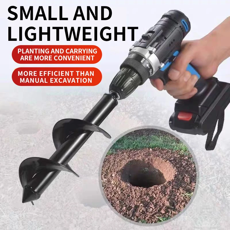 Broca para el suelo con varilla en espiral desmontable para plantar - imagen 3