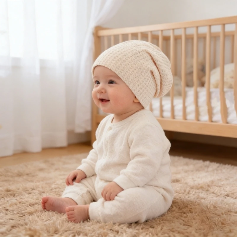 Gorro de algodón para recién nacidos – Multiusos hospitalario - imagen 2