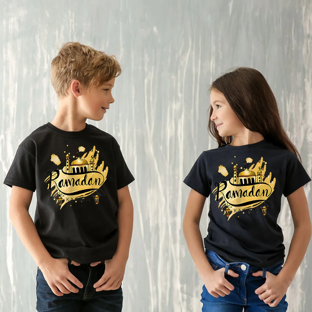 Camiseta infantil de Ramadán Kareem con manga raglán