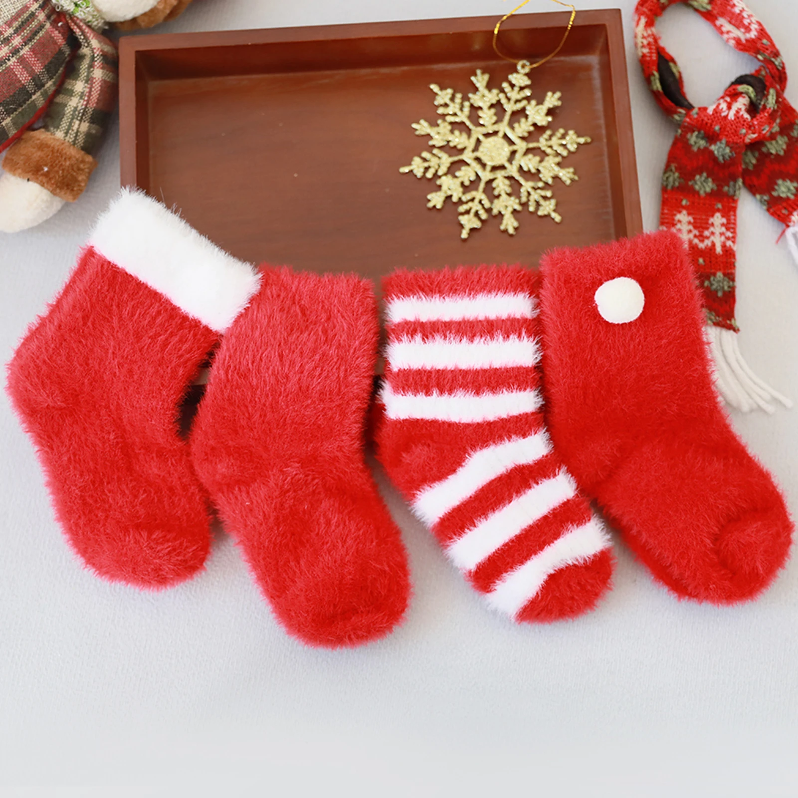 Calcetines antideslizantes navideños para niños – cálidos de invierno - imagen 2