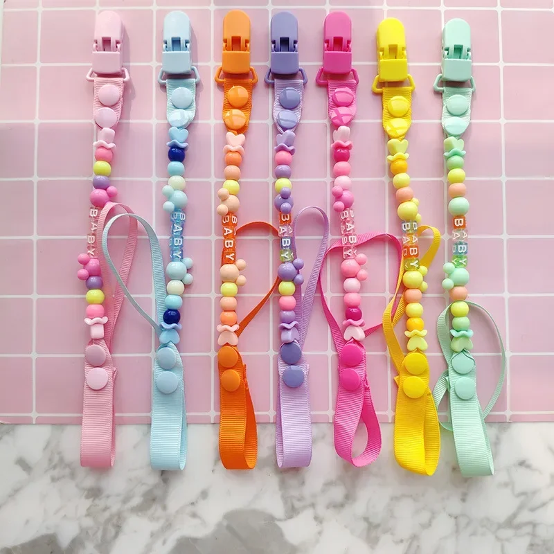 Cadena para chupete de silicona con clip ajustable – Bebé
