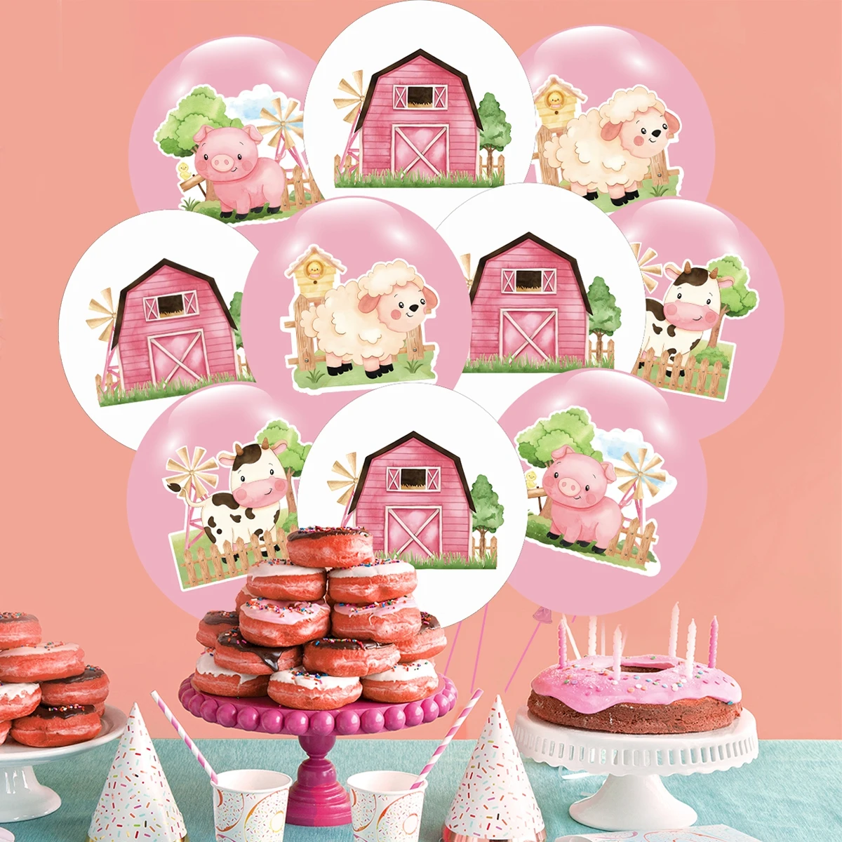 Set completo de globos de animales