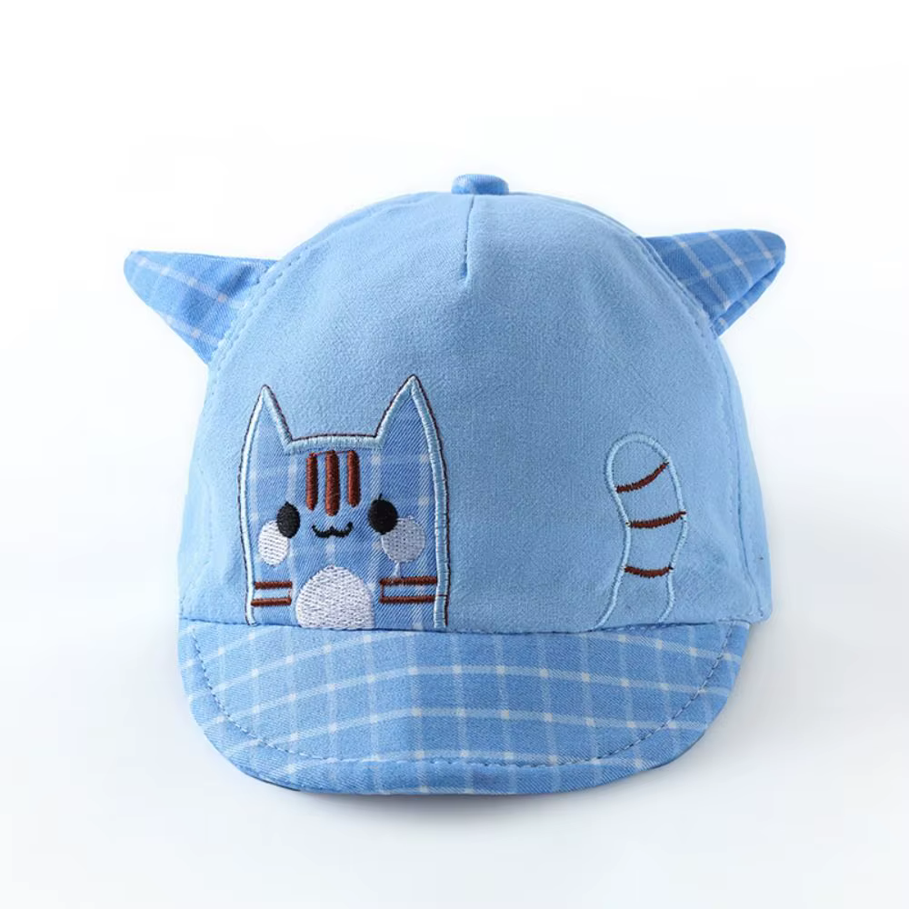 Gorra de béisbol infantil con estampado de gato - imagen 2