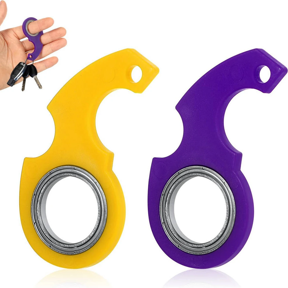 Juguete antiestrés spinner para niños con anillo y llavero - imagen 3