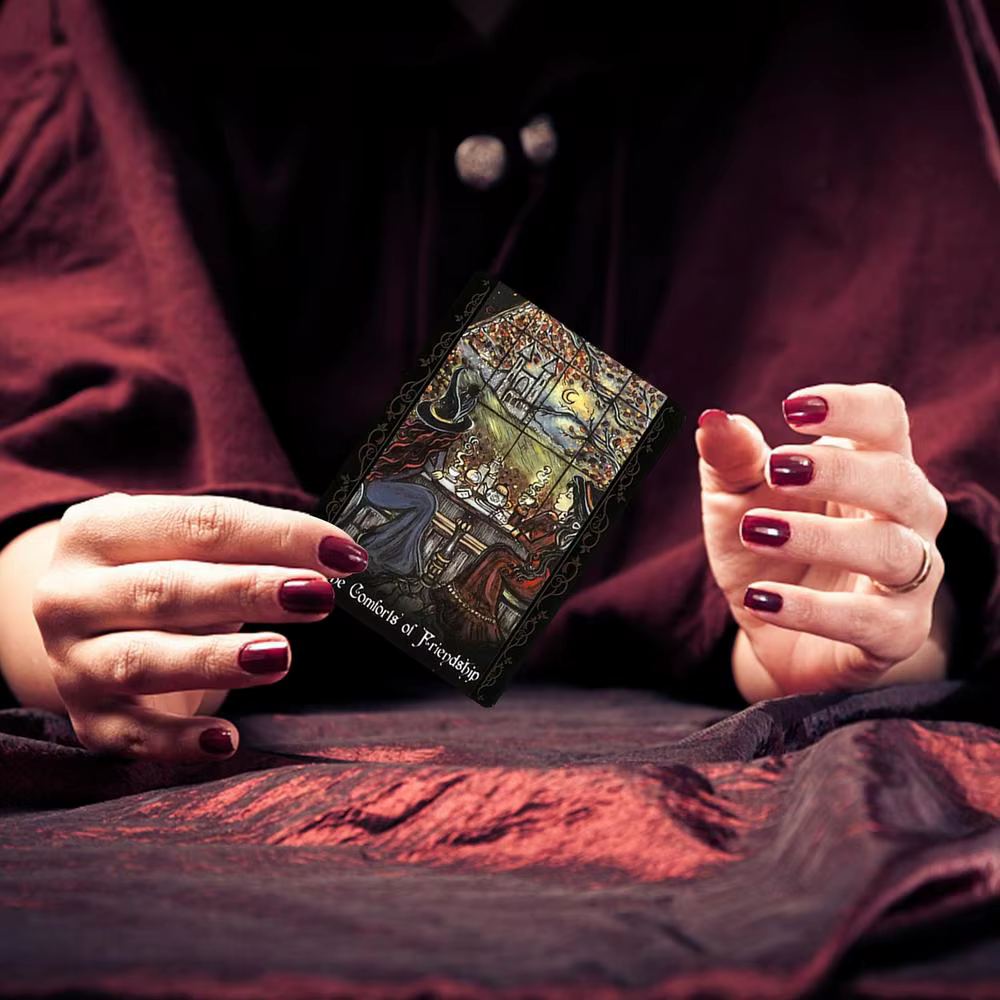 Detalle de cartas de Tarot