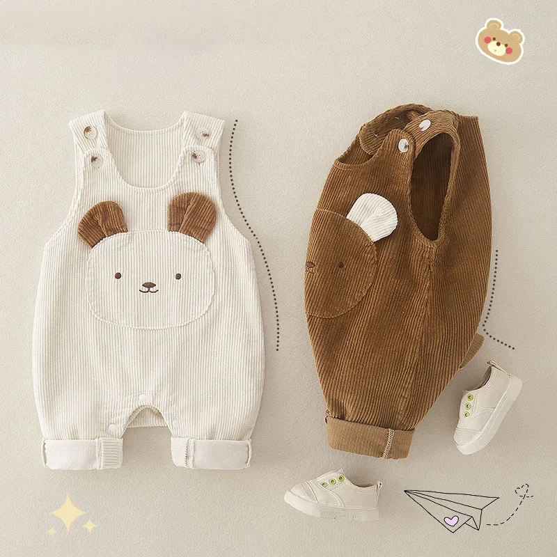 MILANCEL Pelele de pana con oso para bebé niña - 0-24 meses - imagen 3