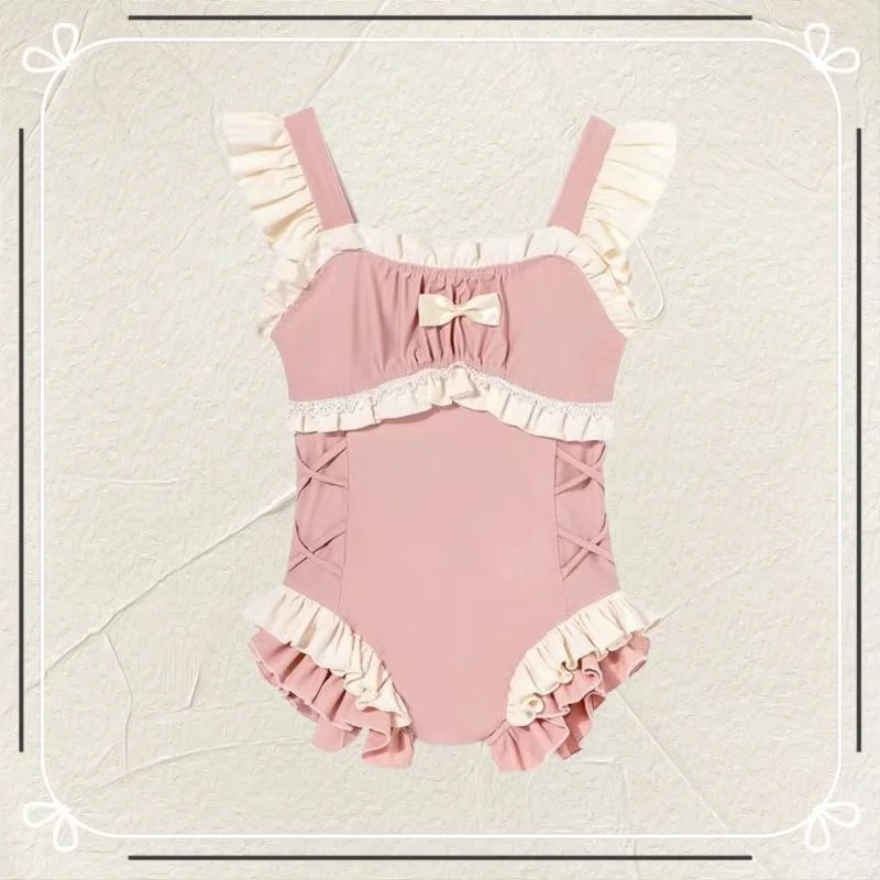 Traje de baño niña de una pieza con lazo – dulce - imagen 3