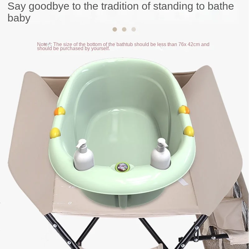 Mesa de baño plegable multifunción para bebé recién nacido cambiador - imagen 5