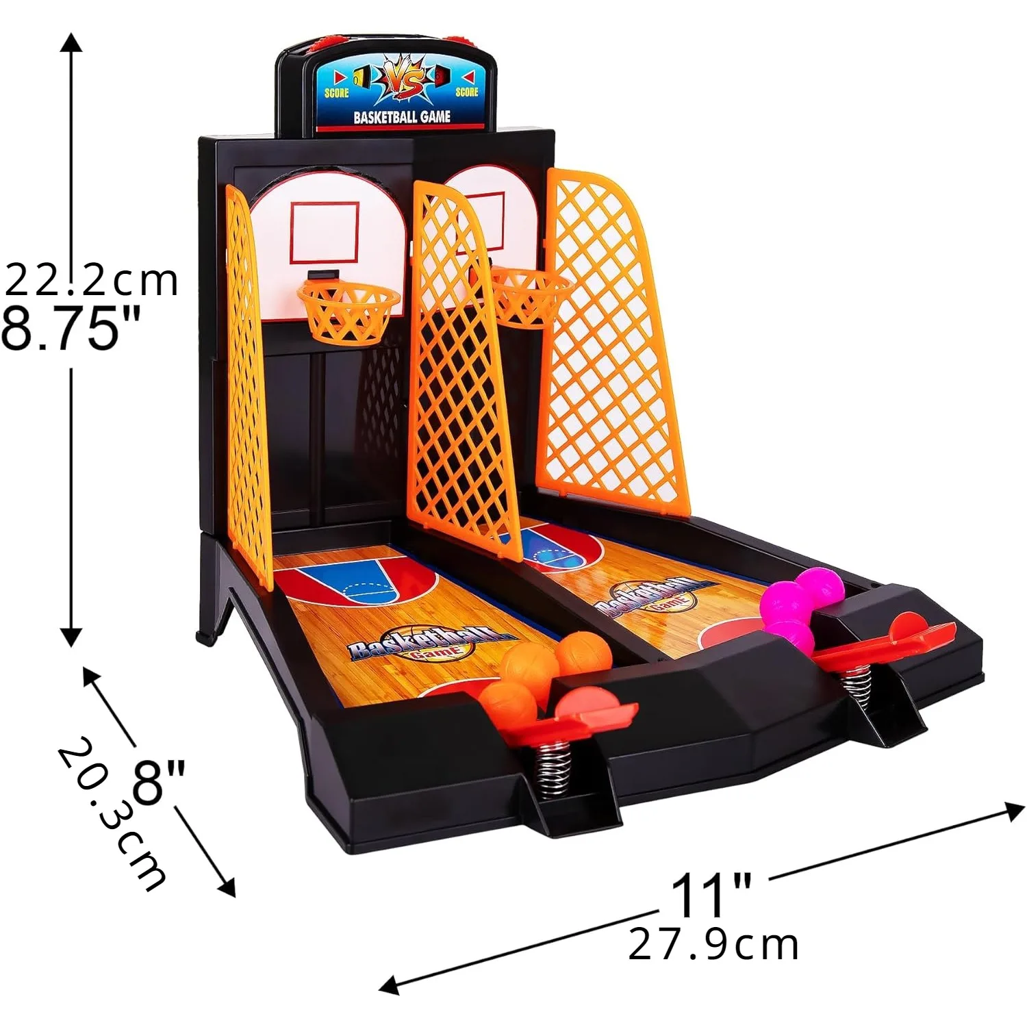 Baloncesto de mesa infantil con aro y pelota - imagen 3