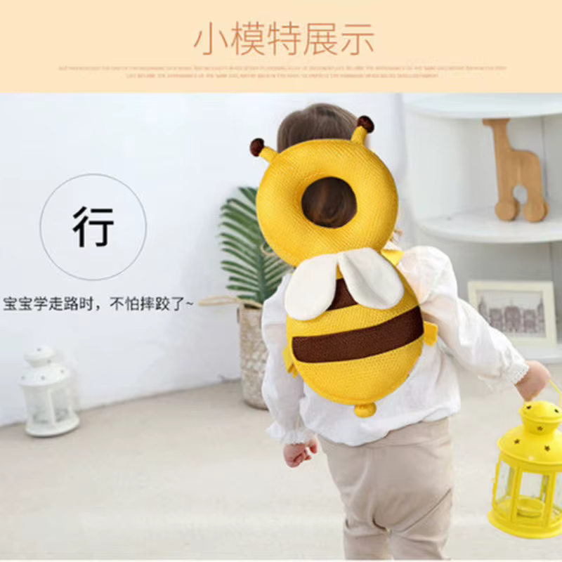 Protector de cabeza para bebe y nino Cojin anticaidas con Angel Abeja - imagen 2