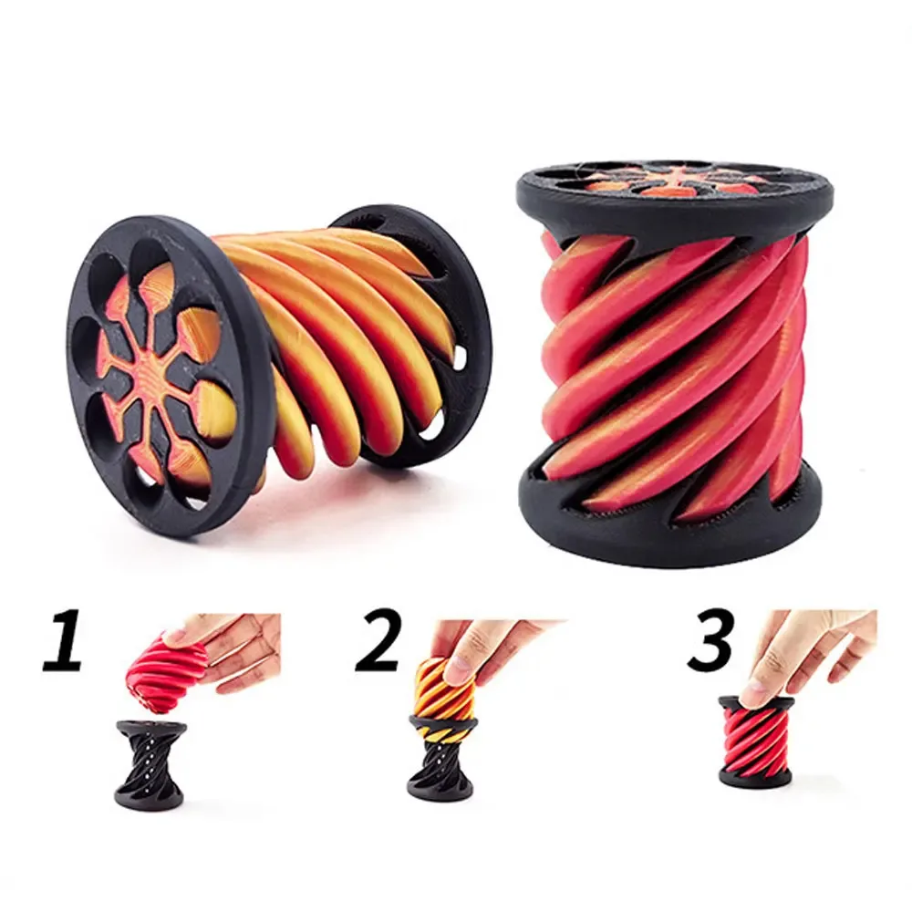Juguete antiestrés cono en espiral 3D pirámide imposible