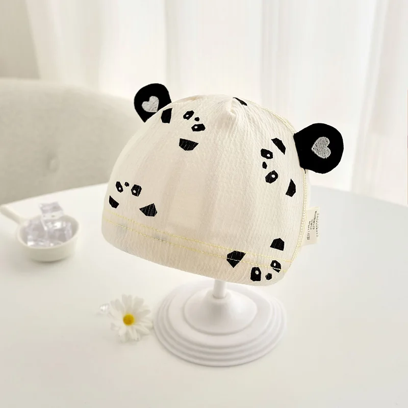 Gorro para bebé con orejas de oso y lazo princesa - imagen 2