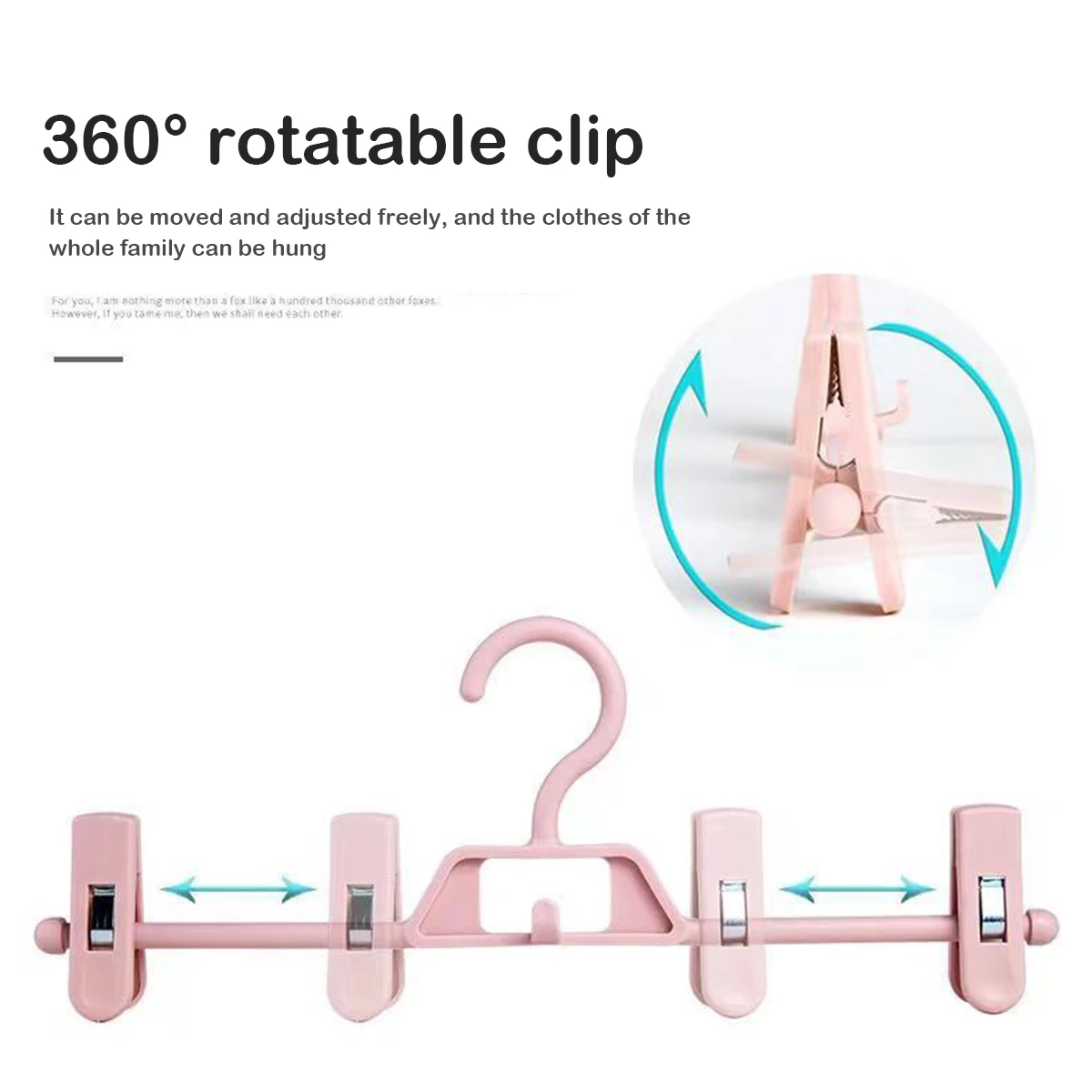 Perchas infantiles extensibles con pinzas antideslizantes para ropa - imagen 5
