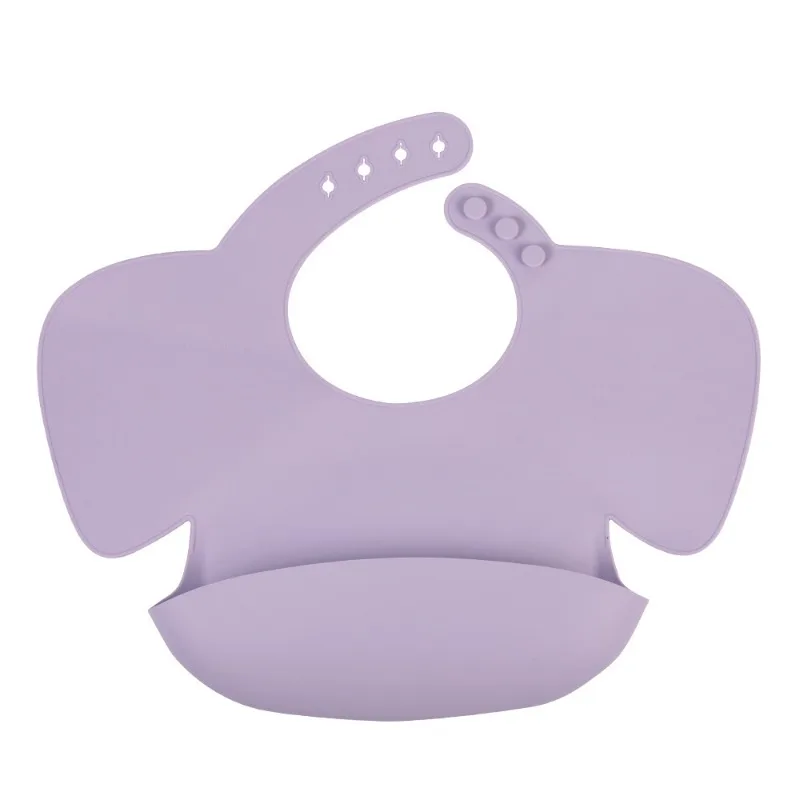 Babero silicona bebé ajustable para comida y saliva