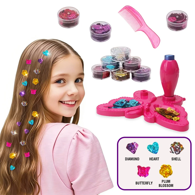 Accesorios para el cabello con pedrería, juego para niñas