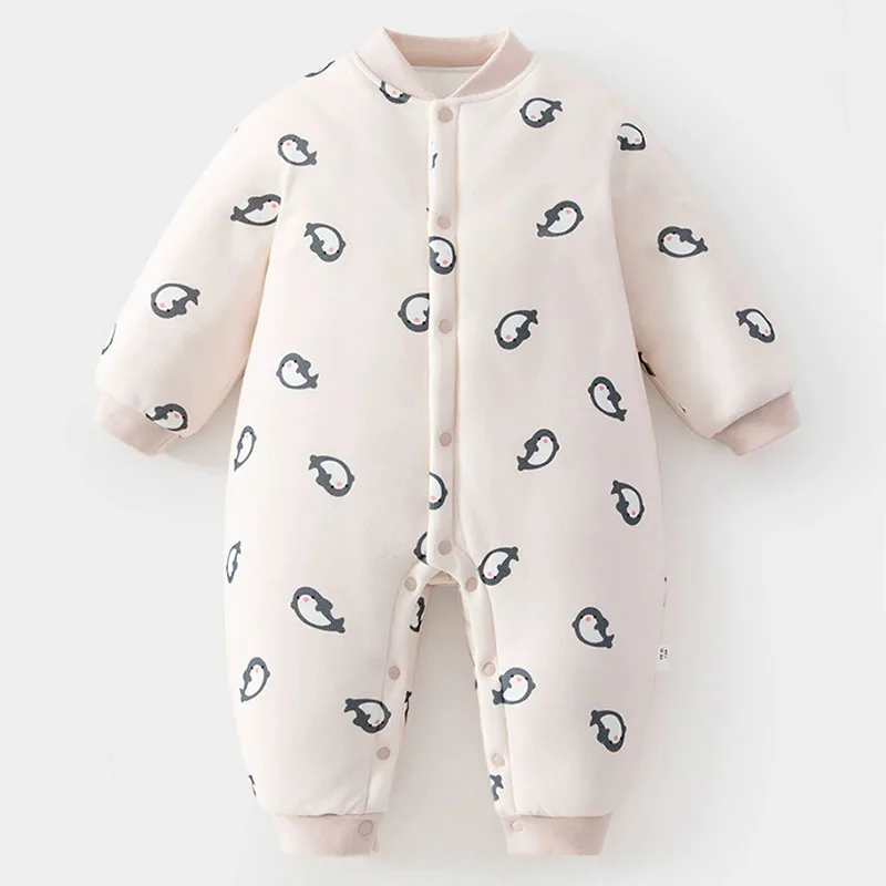 Mono de invierno de algodón grueso y cálido para niña pequeña - imagen 2
