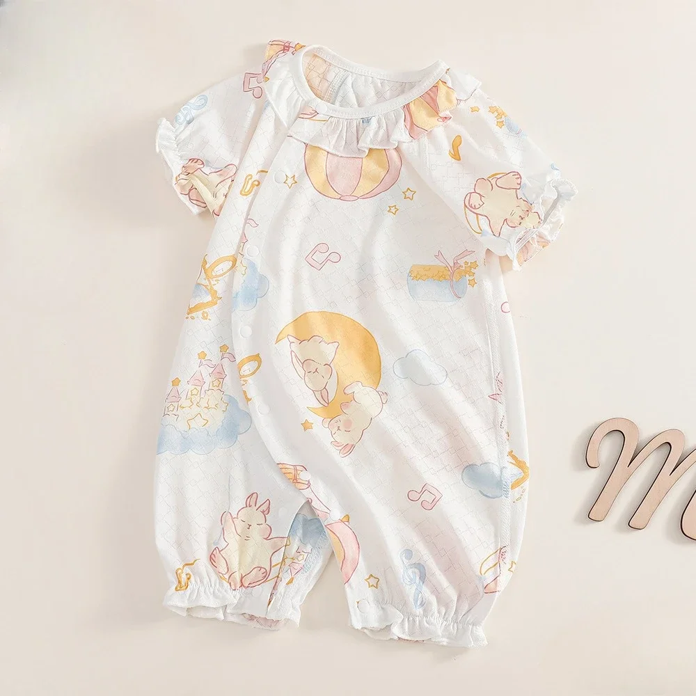 Body infantil de fibra de bambú color beige