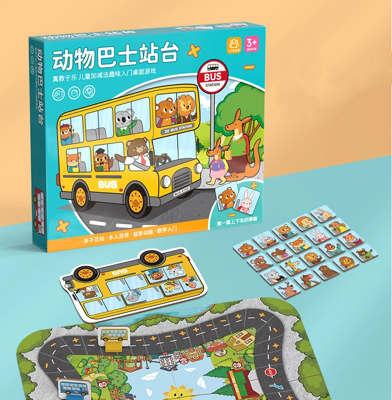 Juego de mesa educativo de sumas y restas