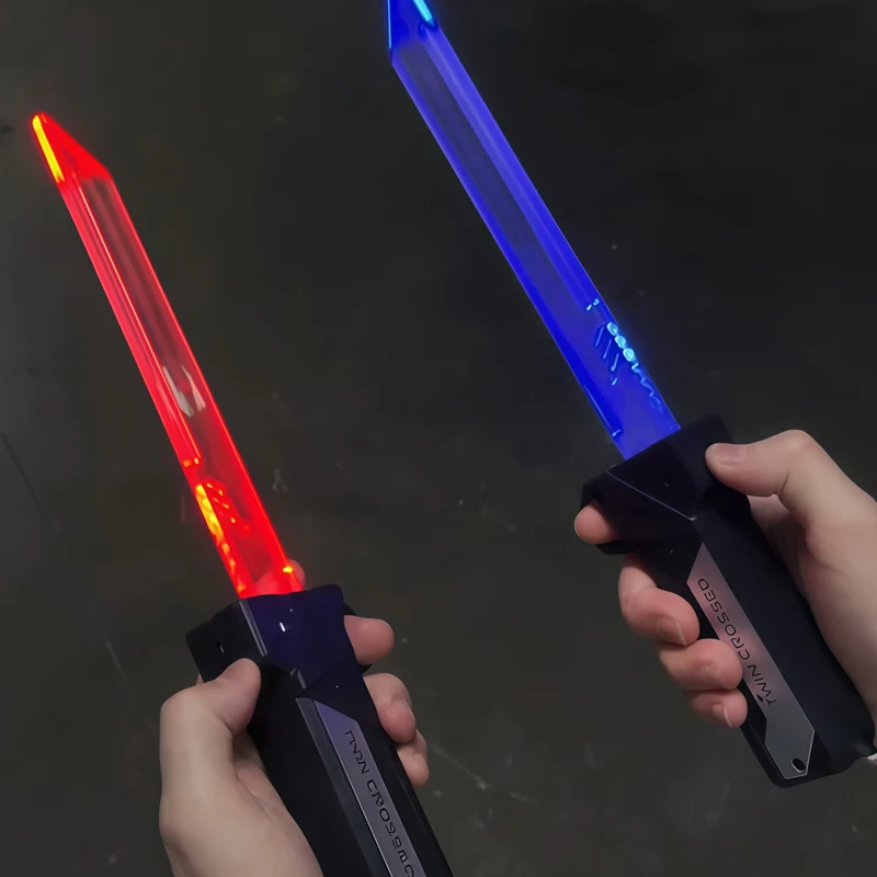 Sable láser LED de doble hoja para niños – Espada extensible de cosplay - imagen 2