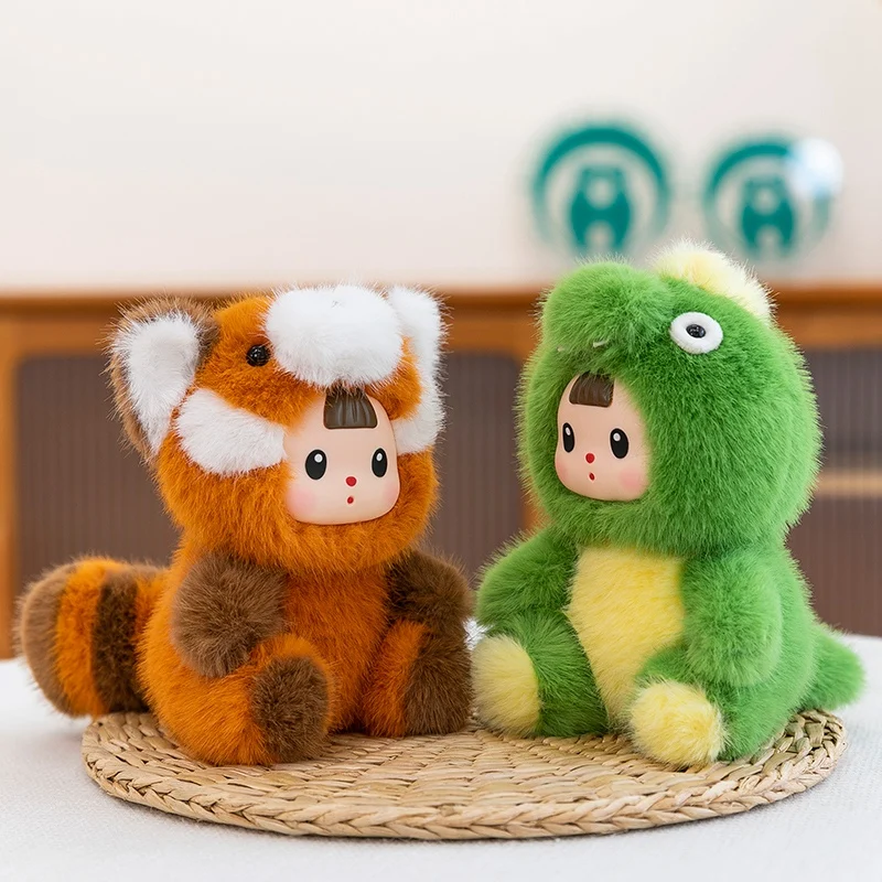 Peluche de dinosaurio y conejo de vinilo suave de dibujos animados - imagen 4