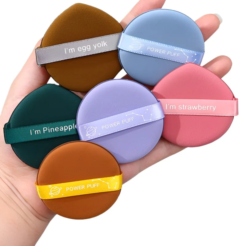 Esponja de maquillaje redonda reutilizable para uso en seco y húmedo - imagen 4