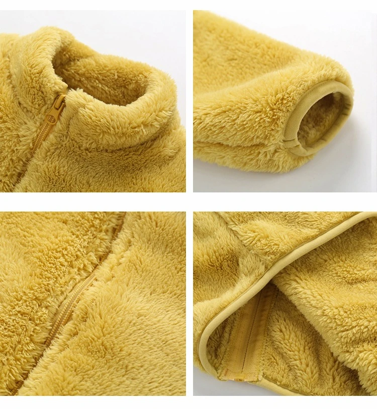 Chaqueta de felpa infantil para uso diario