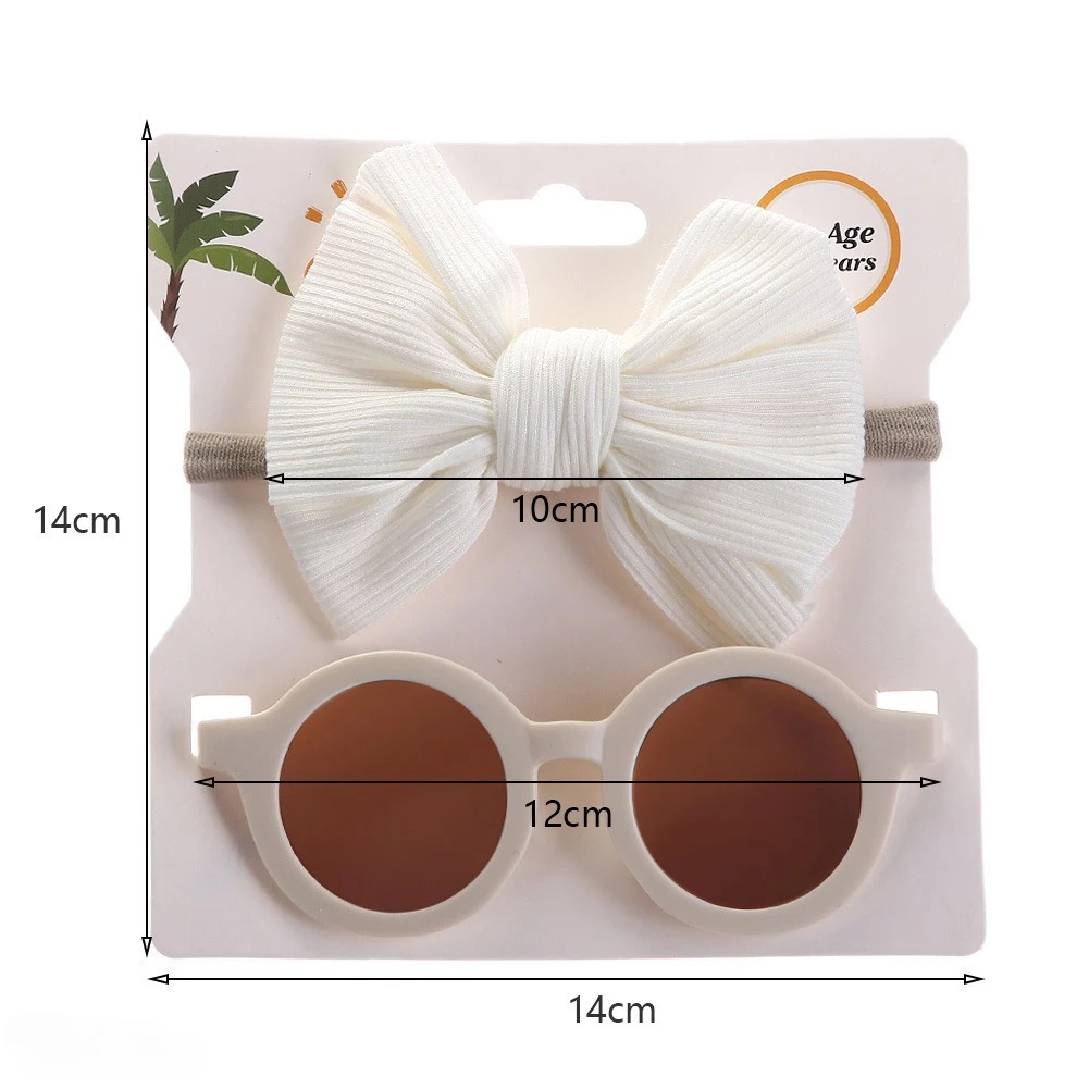 Gafas de sol infantiles vintage con protección UV y diadema - imagen 5